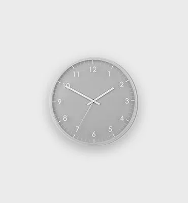 Simple Black Clock - NG28